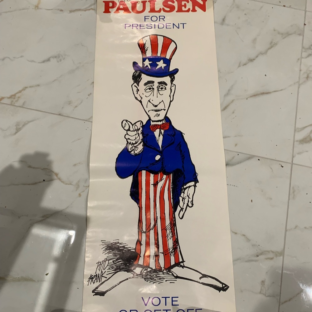 1968 Paulsen for President Poster